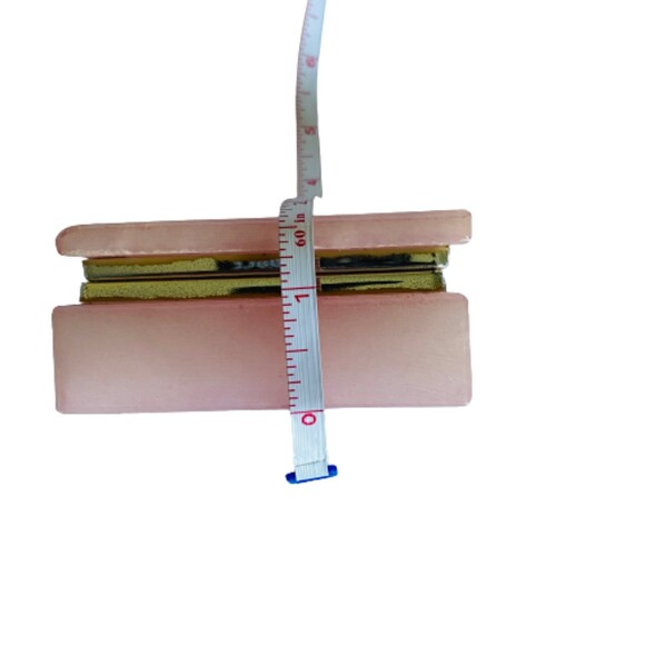 Alabaster Pink Trinket Box Violet Floral Hinged Lid Hand Carved Italy - Picture 6 of 9